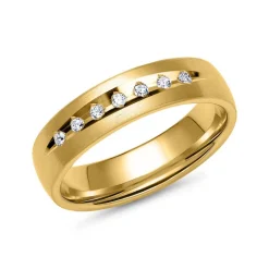 Eheringe aus Gold mit 7 Diamanten ER0022s