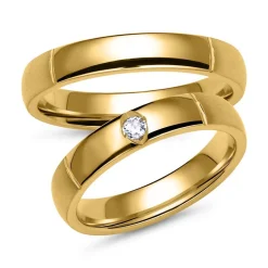 Eheringe aus Gold mit Brillant ER0018s