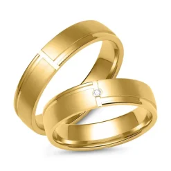 Eheringe aus Gold mit Brillant ER0066s