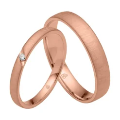 Eheringe aus Roségold mit Brillant RAU0255-KRs