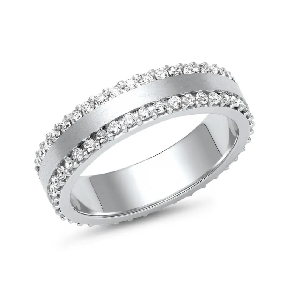 Eheringe aus Weißgold oder Platin mit 82 Brillanten ER0062s