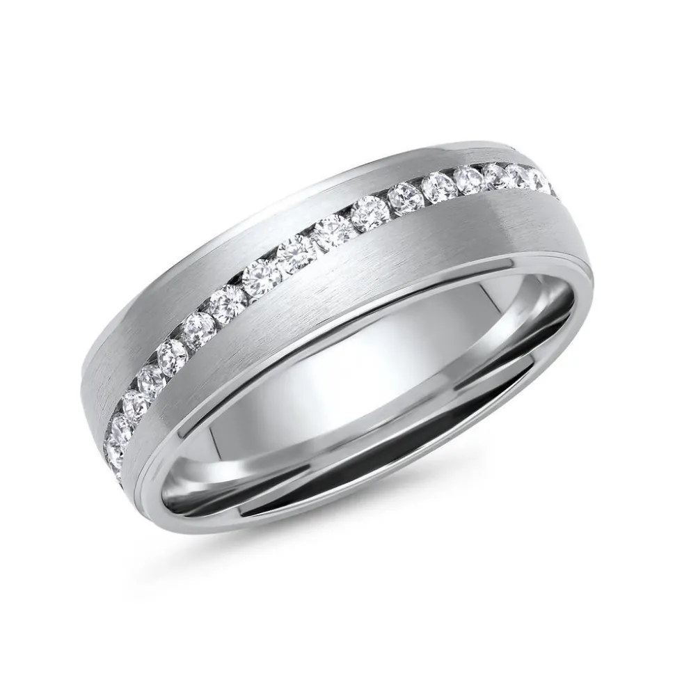 Eheringe aus Weißgold oder Platin mit 39 Brillanten ER0036s