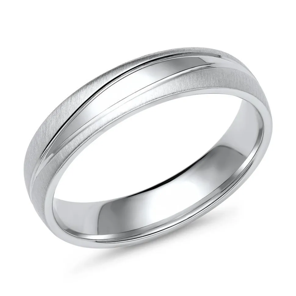 Eheringe aus Weißgold oder Platin mit Brillant ER0060s