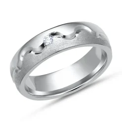 Eheringe 333er Weissgold mit Diamant WR0072-3s