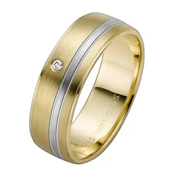 Eheringe Gelb- und Weißgold 6mm 50839