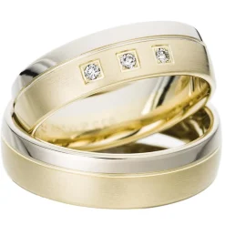 Eheringe Gelb- und Weißgold 6mm 50651-060