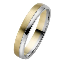Eheringe Gelb- und Weißgold 4mm 50827