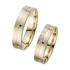 Eheringe Gelbgold mit Brillanten Breite 5 mm WR0943