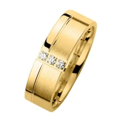 Eheringe Gelbgold mit Brillanten Breite 6 mm WR0873