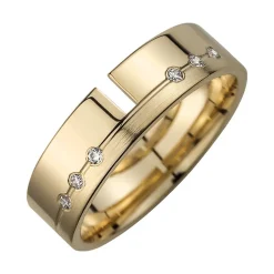 Eheringe Gelbgold mit Brillanten Breite 5,5 mm WR0797