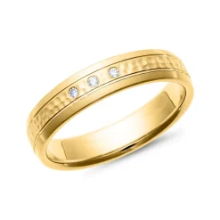 Eheringe Gelbgold mit Diamanten Breite 4,5 mm WR0788