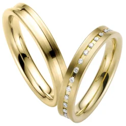 Eheringe Gelbgold 4mm 39430