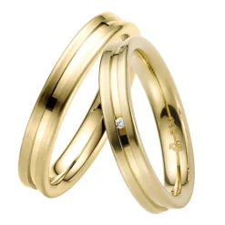 Eheringe Gelbgold 4mm 39401