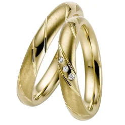Eheringe Gelbgold 4mm 04807