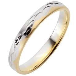 Eheringe Gelb-Weißgold 3,5mm 51020
