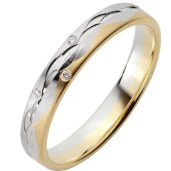Eheringe Gelb-Weißgold 3,5mm 51020