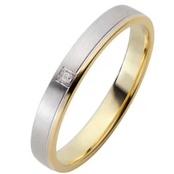 Eheringe Gelb-Weißgold 3mm 51018