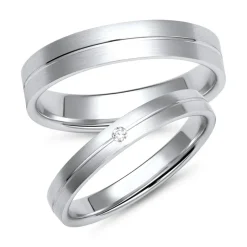 Eheringe mit Brillant Breite 3 mm WR0766