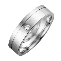 Eheringe mit Diamant Breite 5 mm WR0835