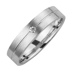 Eheringe mit Diamant Breite 4,5 mm WR0765