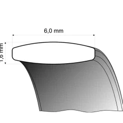 Eheringe Weiß- und Gelbgold 6mm 50664