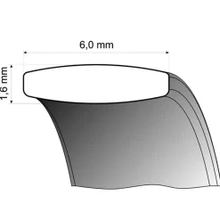 Eheringe Weiß- und Gelbgold 6mm 50816