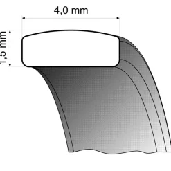 Eheringe Weiß- und Rotgold 4mm 50645