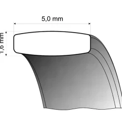 Eheringe Weiß- und Rotgold 5mm 50687