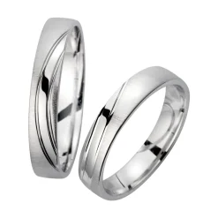 Eheringe Weißgold Breite 4 mm WR1019