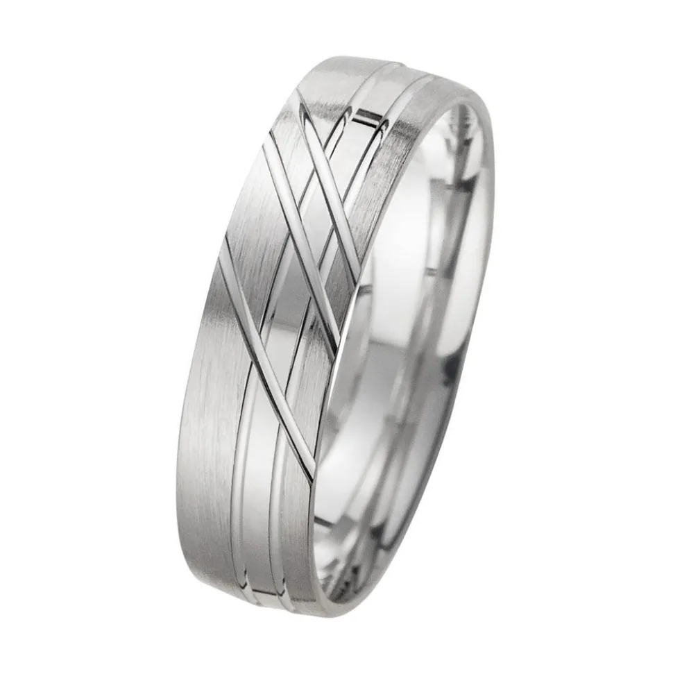 Eheringe Weißgold Breite 5 mm WR1020