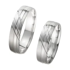 Eheringe Weißgold Breite 5 mm WR1020