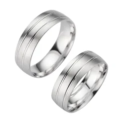 Eheringe Weißgold Breite 6,5 mm WR1015