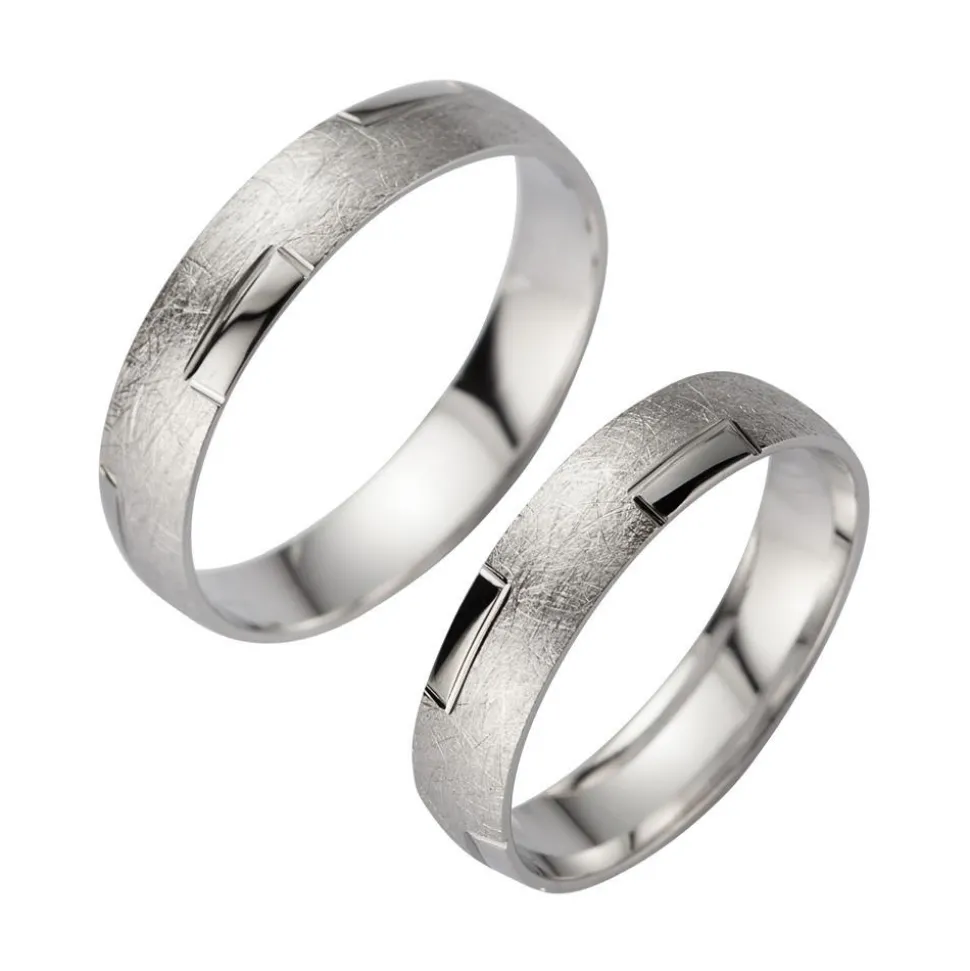 Eheringe Weißgold Breite 4,5 mm WR0981