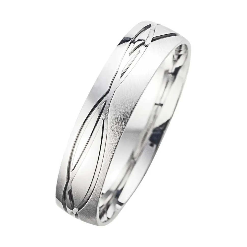 Eheringe Weißgold Breite 5 mm WR0934