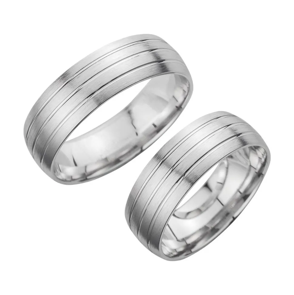 Eheringe Weißgold Breite 6,5 mm WR0840