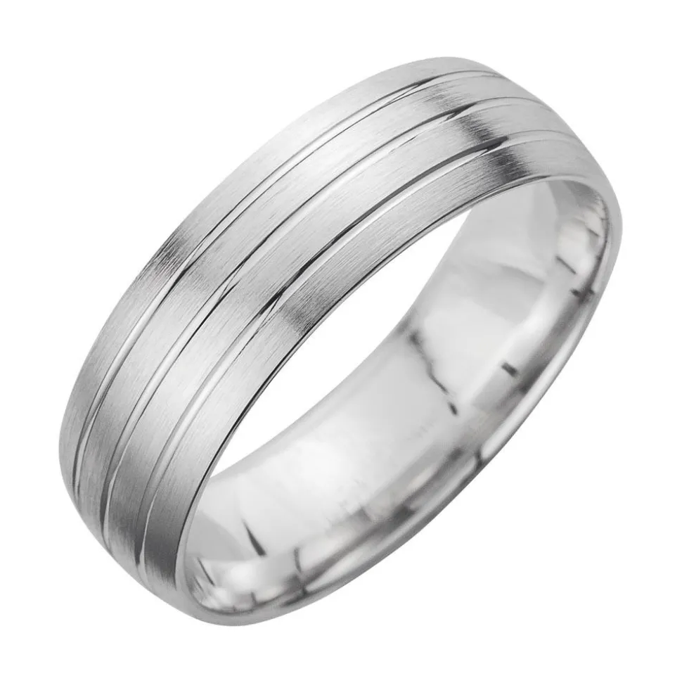 Eheringe Weißgold Breite 6,5 mm WR0840