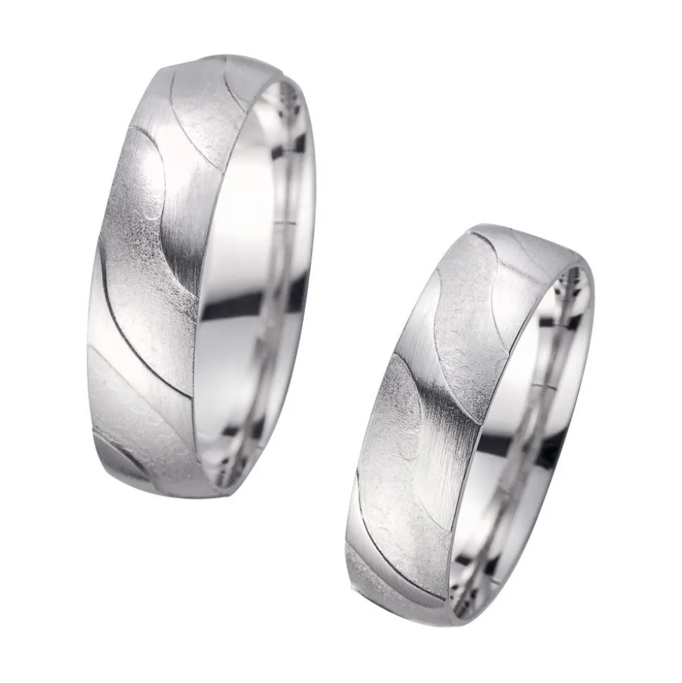 Eheringe Weißgold Breite 5,5 mm WR0904