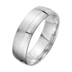 Eheringe Weißgold mit Brillanten Breite 6,5 mm WR0857