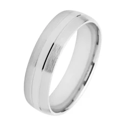 Eheringe Weißgold mit Diamanten Breite 6 mm WR0860