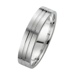 Eheringe Weißgold mit Diamant Breite 5 mm WR0831