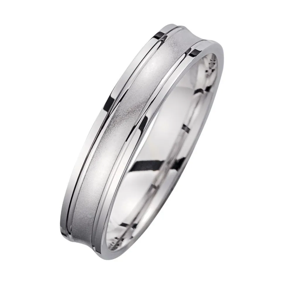 Eheringe Weißgold mit Diamant Breite 4,5 mm WR0961