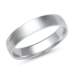 Eheringe Weißgold mit Diamant Breite 4,5 mm WR0763