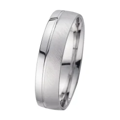 Eheringe Weißgold mit Diamanten Breite 5,5 mm WR0946