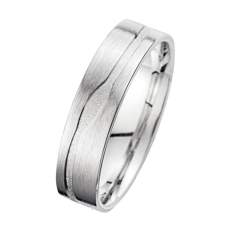 Eheringe Weißgold mit Diamant Breite 5,5 mm WR0908