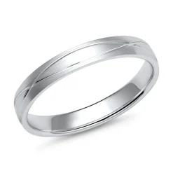 Eheringe Weißgold mit Diamant Breite 3,5 mm WR0771