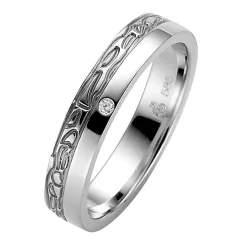 Eheringe Weißgold 4mm 04808