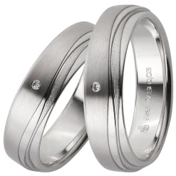 Eheringe Weißgold 6mm 06221