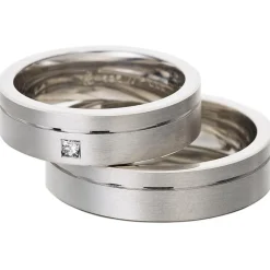 Eheringe Weißgold 6mm 06202