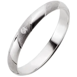 Eheringe Weißgold 3mm 03457
