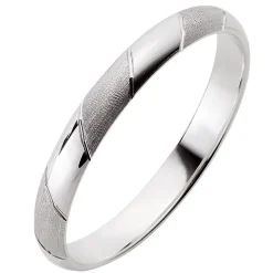 Eheringe Weißgold 3mm 03457